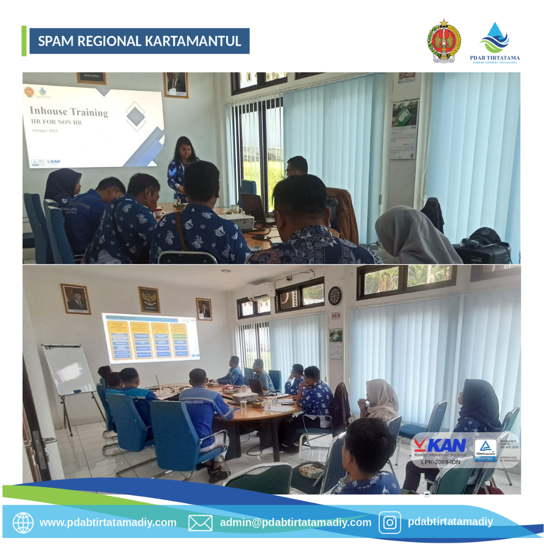 PDAB DIY GELAR PELATIHAN INTERNAL DASAR OPERASIONAL SPAM KARTAMANTUL DAN HR FOR NON HR DI YOGYAKARTA